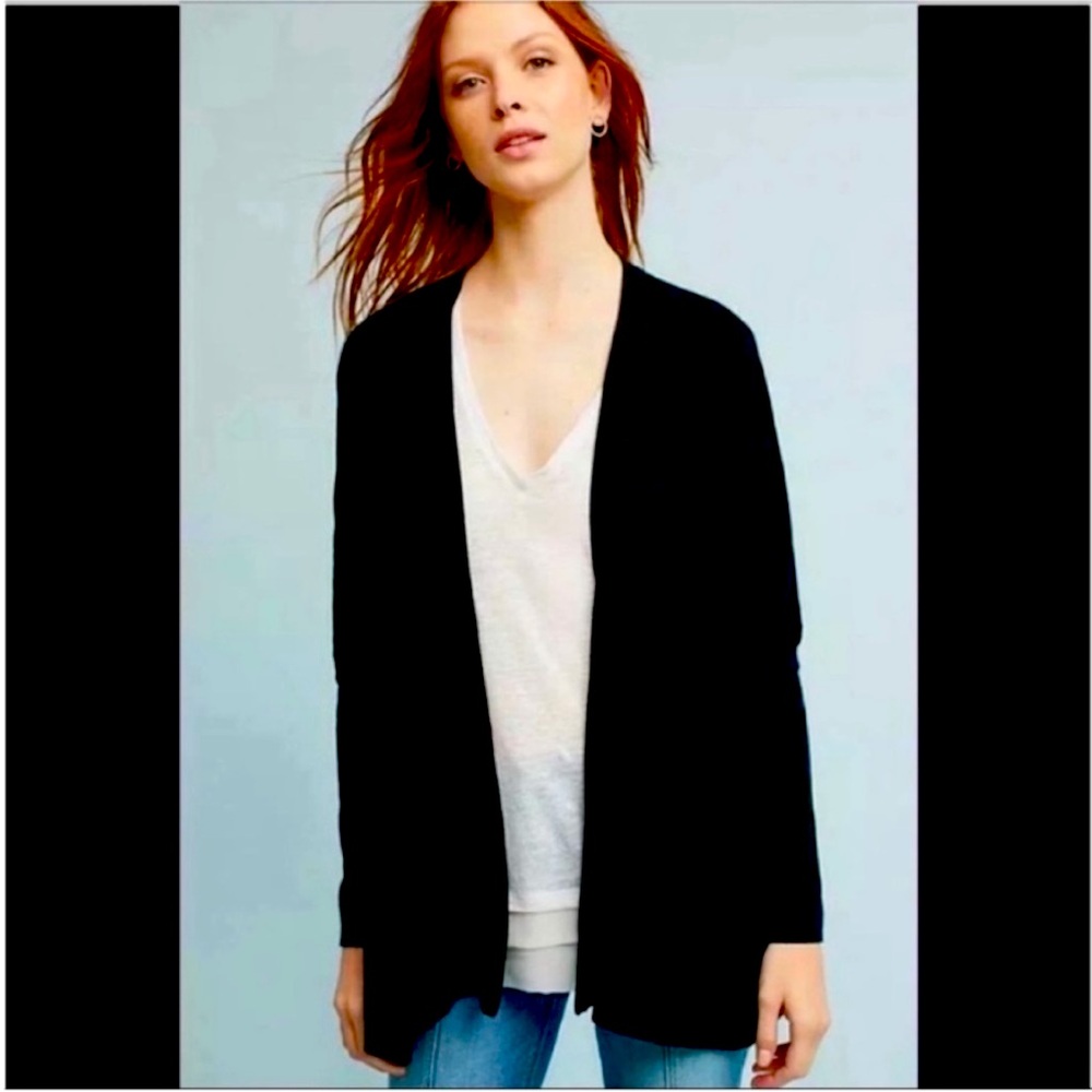 Anthropologie Moth Open Front Cocoon cardigan
